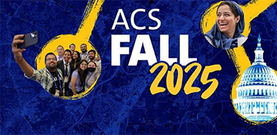 small banner image for the ACS Fall 2025 meeting in Washingto, D.C., featuring a group of attendees and an image of the U.S. Capitol building