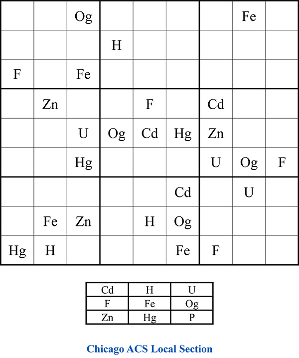 Image of the Chemoduku puzzle