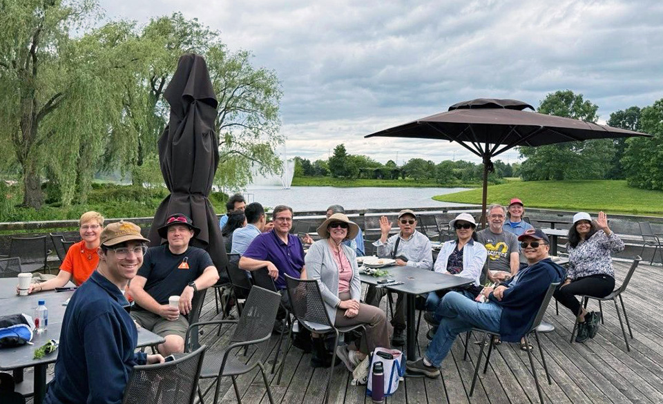 Chicago Section ACS members and others enjoying lunch at the Chicago Botanic Garden in June 2026