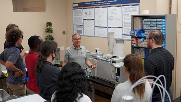 Photo of a training group at Axion Labs being led by Dr. Lee Polite