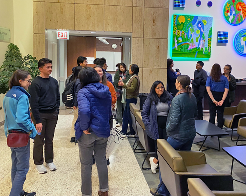 Photo of people networking at the Nov 8, 2025 YCC Career event