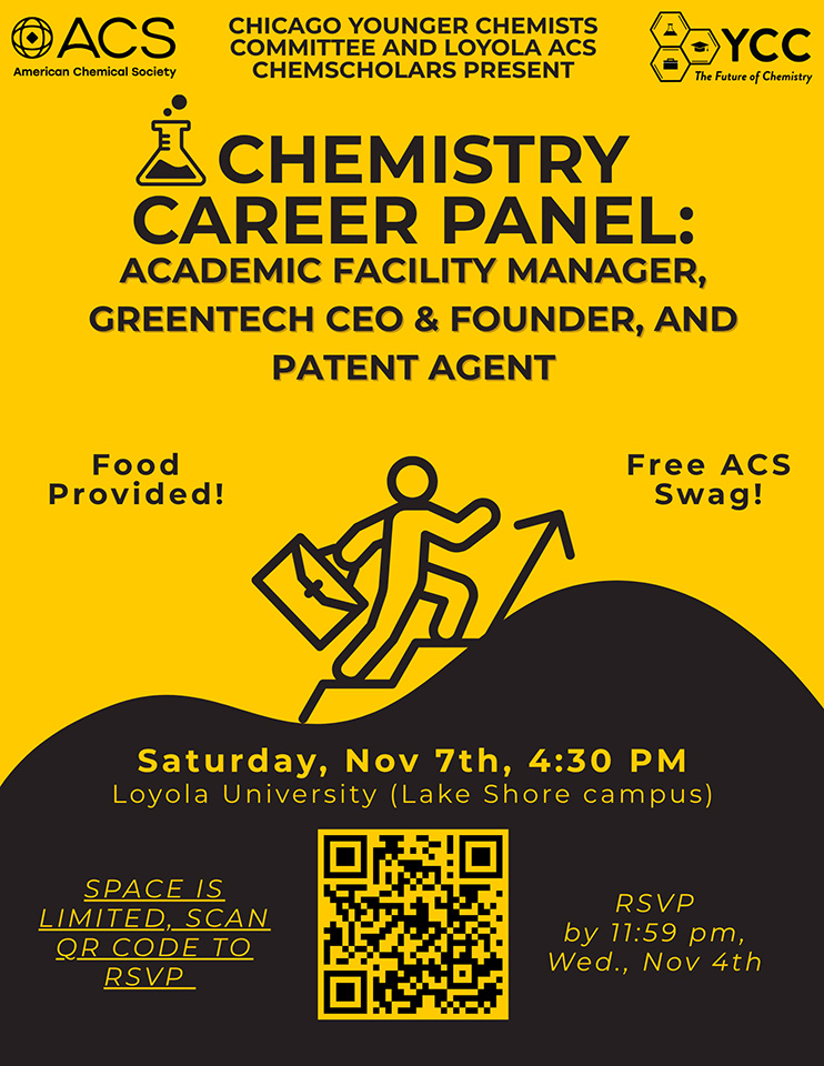 imge of flyer for YCC Career Panel event on November 7