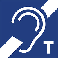 IEC symbol indicating assisted hearing technology with T-coil support is available